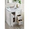 James Martin Vanities De Soto 30in Single Vanity, Bright White w/ 3 CM Carrara Marble Top 825-V30-BW-3CAR - alternate 5